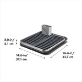 OXO Good Grips Aluminum Fold Flat Dish Rack A8