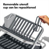 OXO Good Grips Aluminum Fold Flat Dish Rack A8