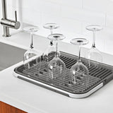 OXO Good Grips Compact Drying Rack with Dish Rest D2