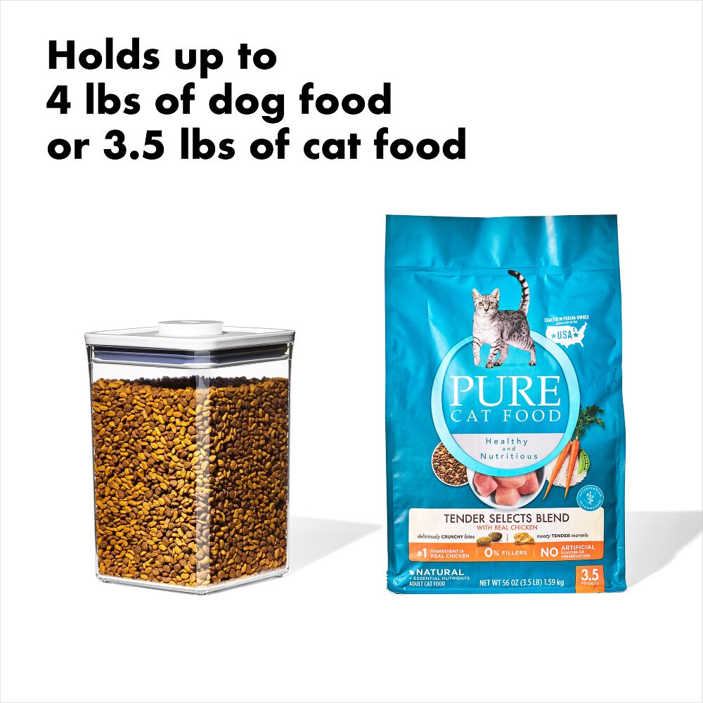 OXO Good Grips Pet POP Container – 4.4 Qt/4.2 L with Scoop Q2