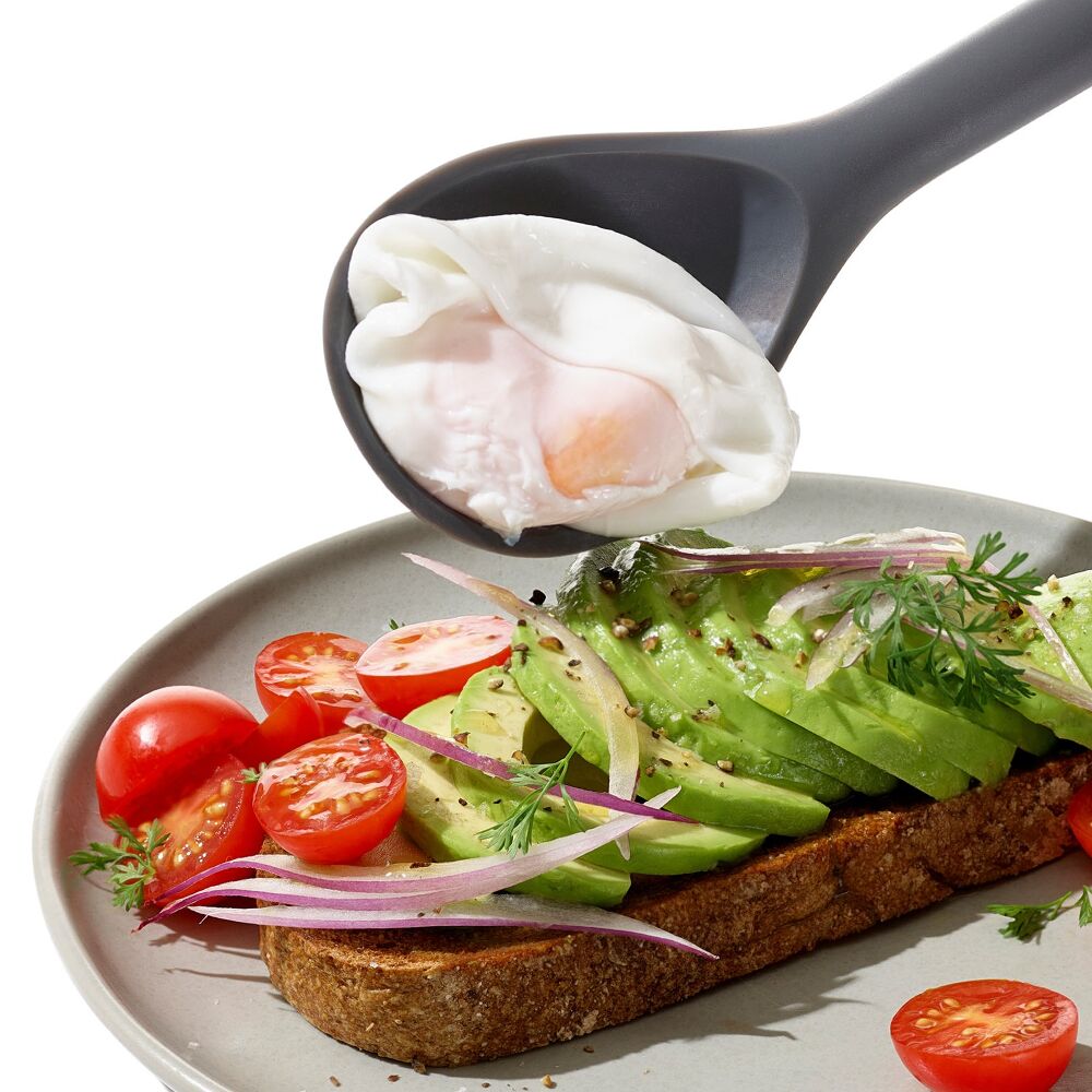 OXO Good Grips Silicone Slotted Spoon - Peppercorn M1