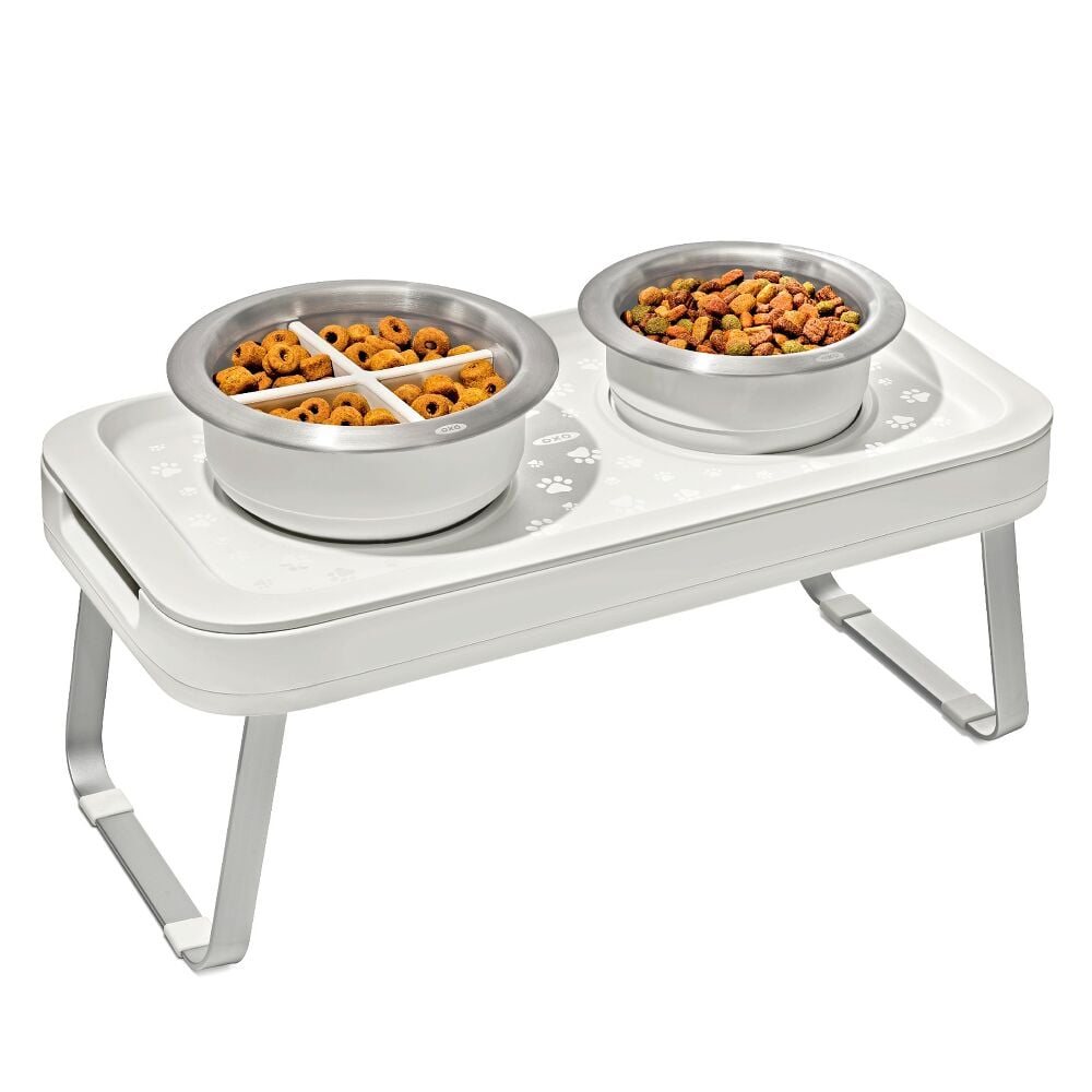 OXO Pet Adjustable Elevated Feeder M9