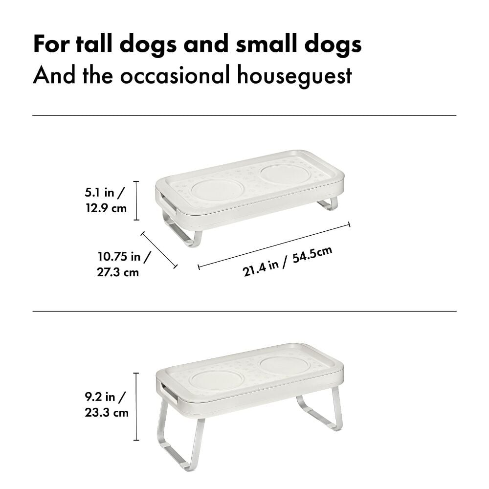 OXO Pet Adjustable Elevated Feeder M9