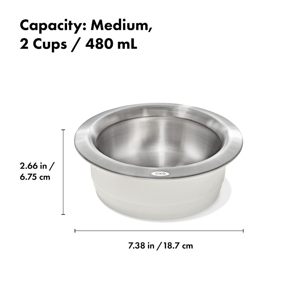 OXO Pet Nonslip Bowl - Medium, 2 Cups / 480 mL Z5