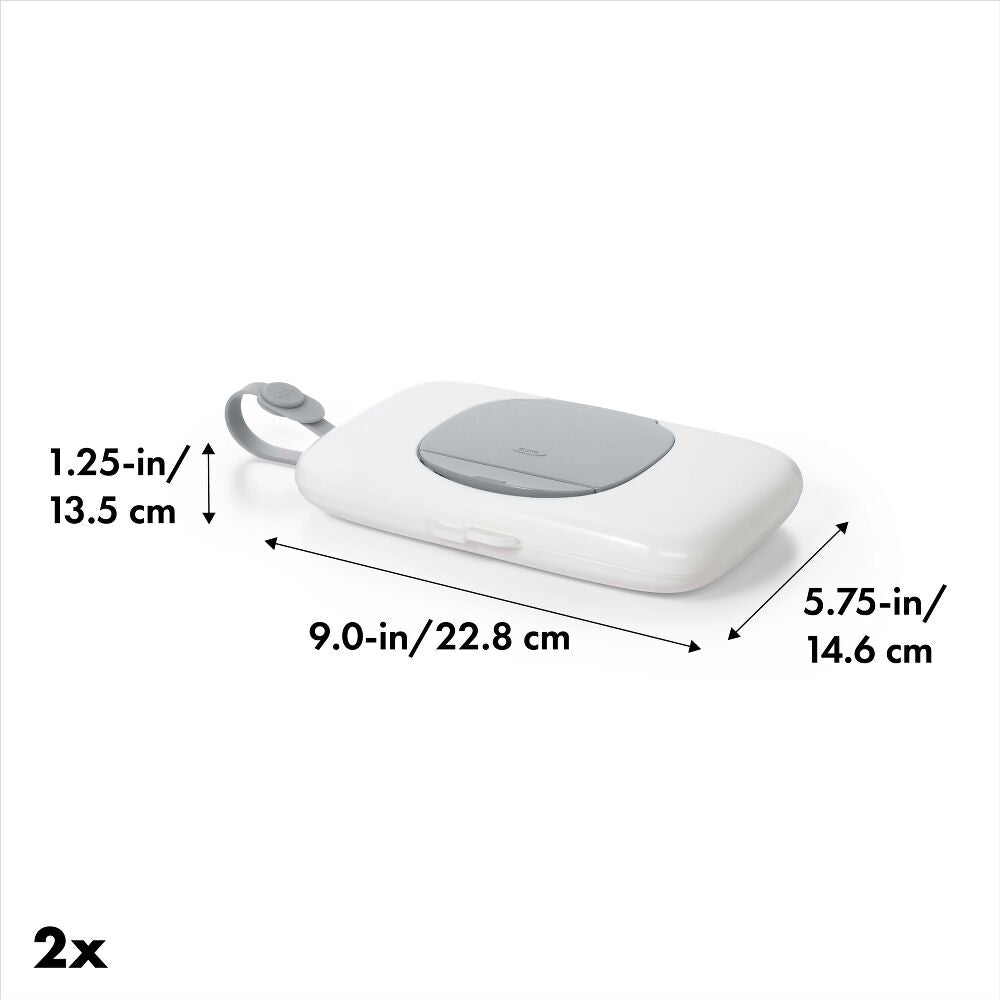 OXO TOT 2-Pack On-the-Go Wipes Dispenser, Gray F9