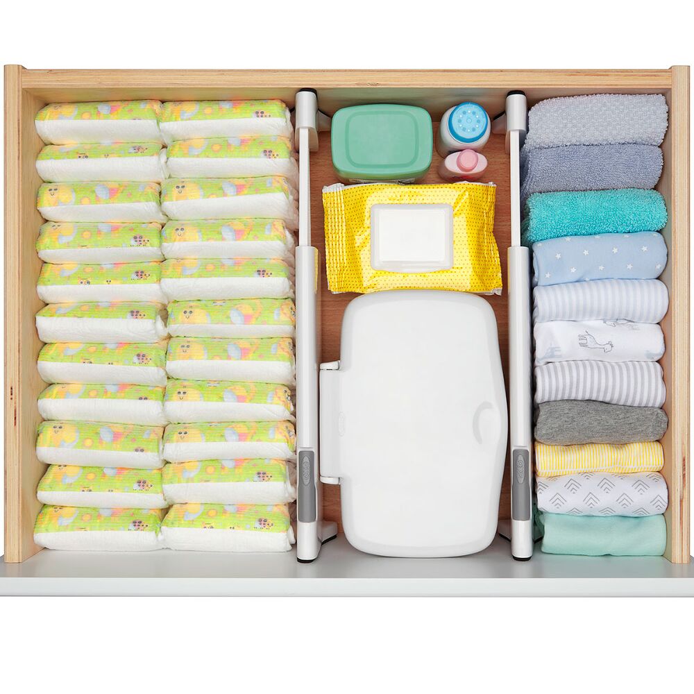 OXO TOT Expandable Dresser Drawer Divider - 4 Pack X7