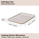 Non-Stick Pro Ceramic Coated Metal Bakeware Half Sheet Pan M4