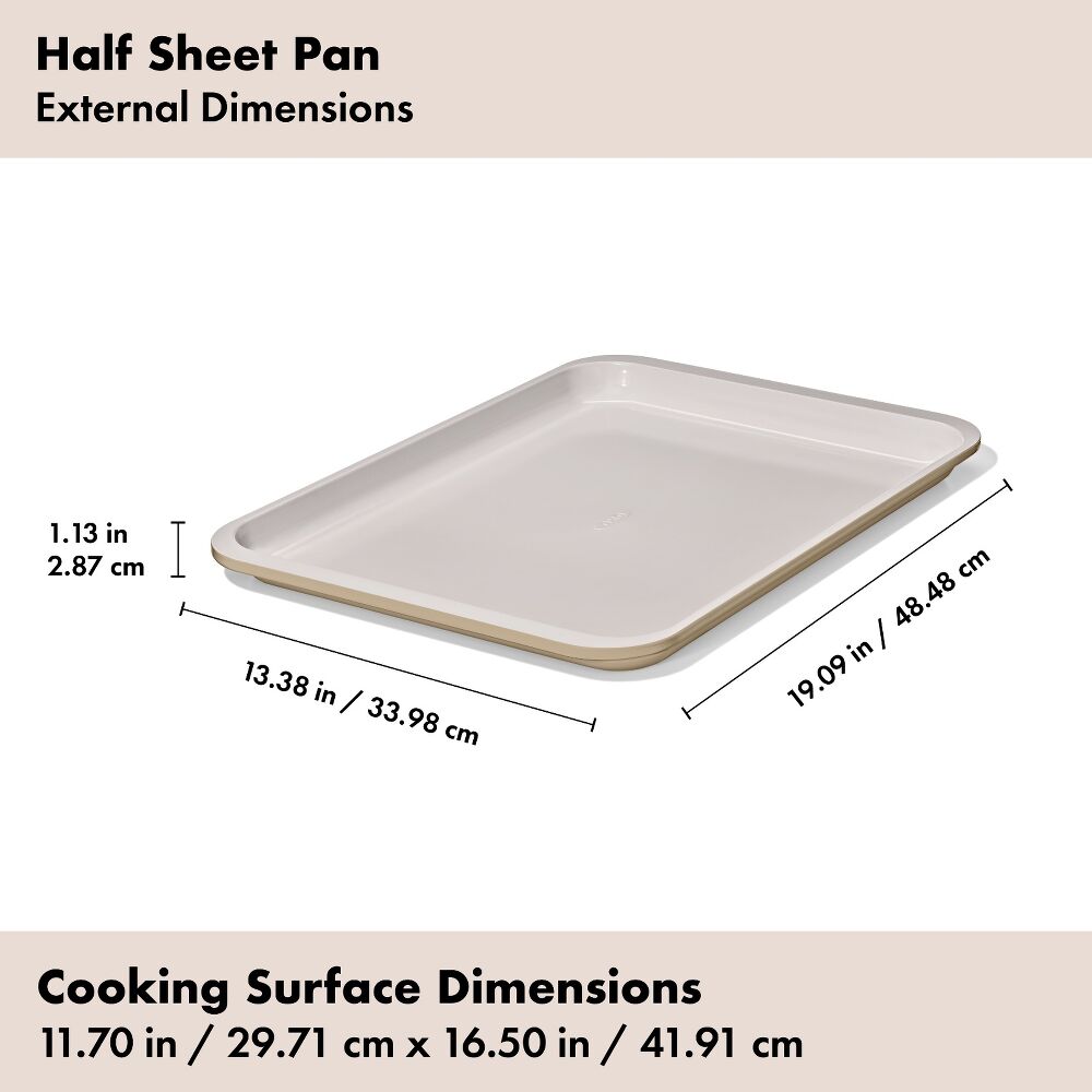 Non-Stick Pro Ceramic Coated Metal Bakeware Half Sheet Pan M4