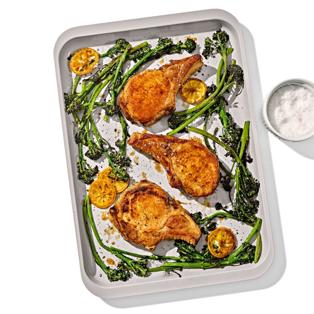 Non-Stick Pro Ceramic Coated Metal Bakeware Half Sheet Pan M4