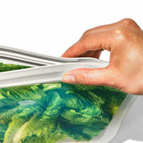 Silicone Reusable Bag - Stand-Up Quart (32 oz) - Oat X2