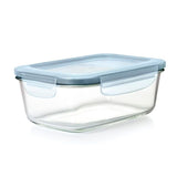 Smart Seal 8-Cup Glass Rectangle Container - Arctic Blue A5