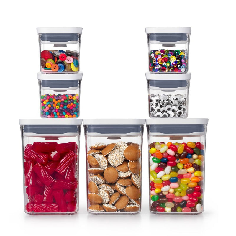 POP 4-Piece Mini Container Set & 3-Piece POP Container Value Set Bundle K2