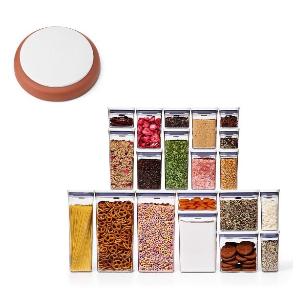 POP Brown Sugar Keeper & 20-Piece POP Container Set Bundle E5