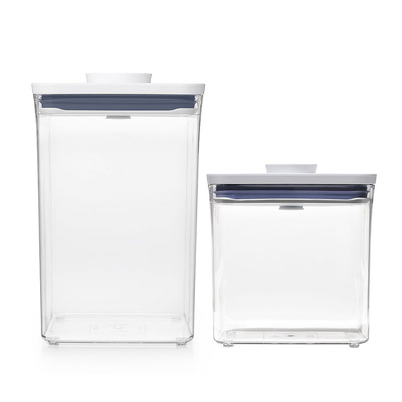 POP Container - Big Square Medium (4.4 Qt.) & POP Container - Rectangle Short (1.7 Qt.) Bundle V5