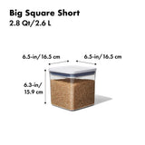 POP Container - Big Square Short (2.8 Qt/2.6 L) C9