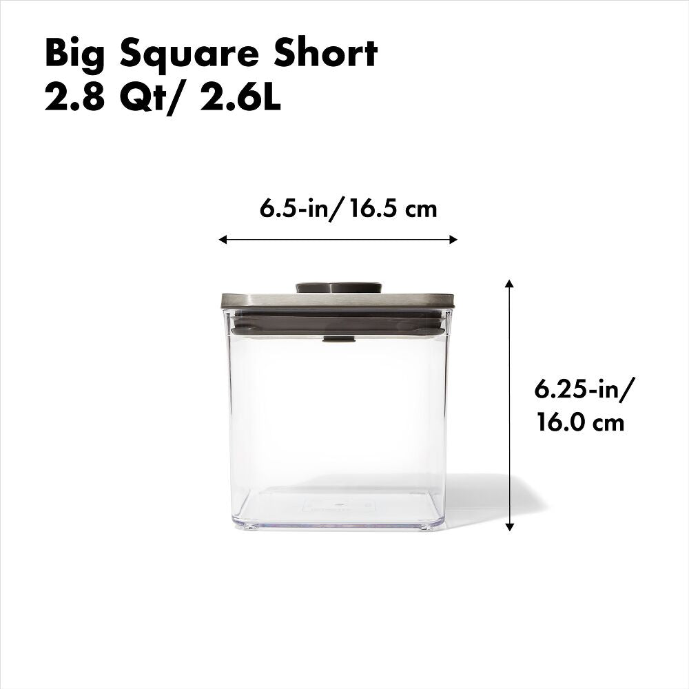 POP Container - Big Square Short (2.8 Qt/2.6 L) C9