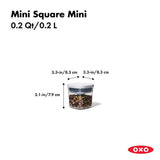 POP Container - Mini Square Mini (0.2 Qt.) Z7