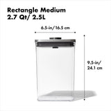 POP Container - Rectangle Medium (2.7 Qt/2.6 L) H8