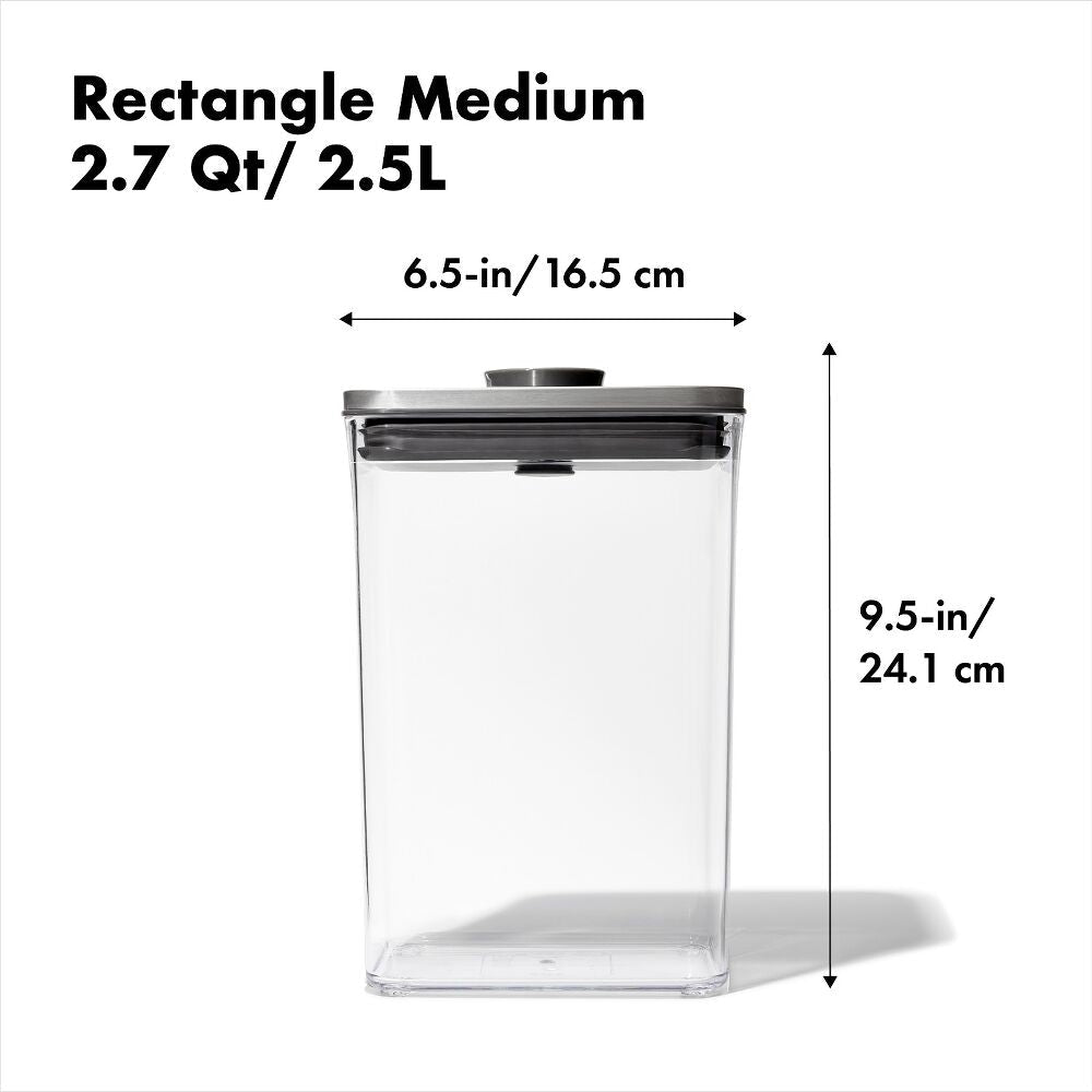 POP Container - Rectangle Medium (2.7 Qt/2.6 L) H8