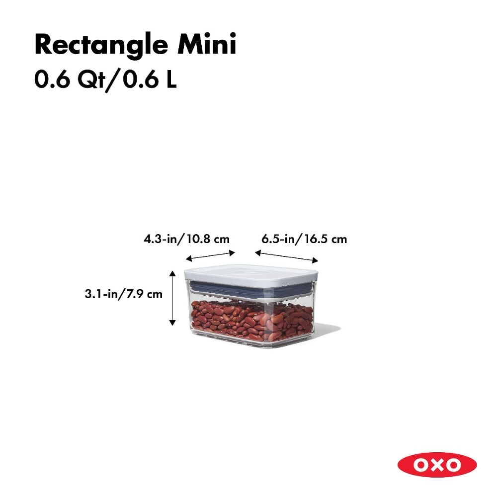 POP Container - Rectangle Mini (0.6 Qt.) C8