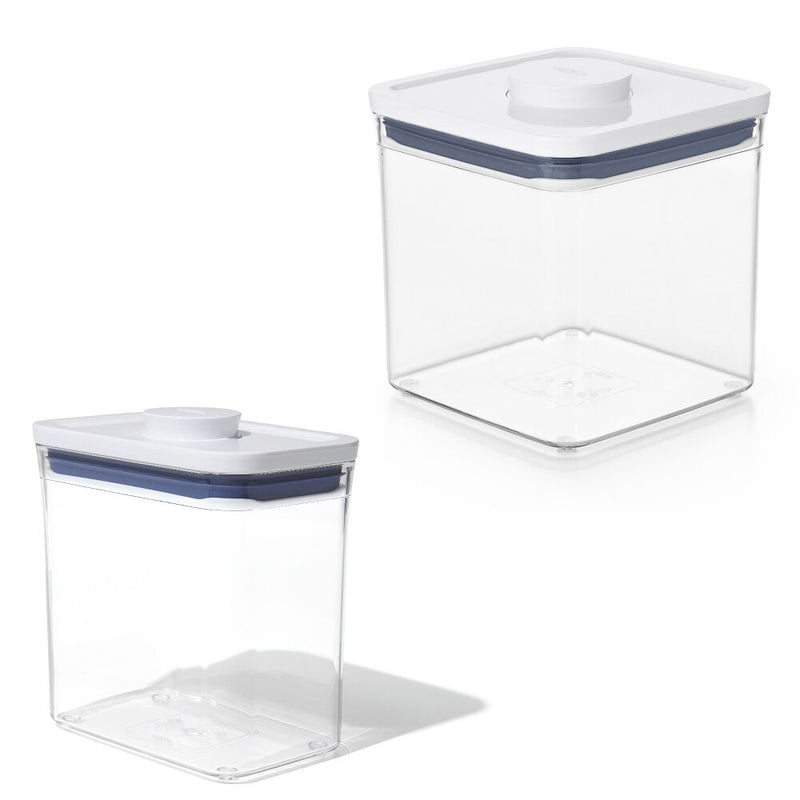 POP Container - Rectangle Short (1.7 Qt.) & POP Container - Big Square Short (2.8 Qt.) Bundle B7