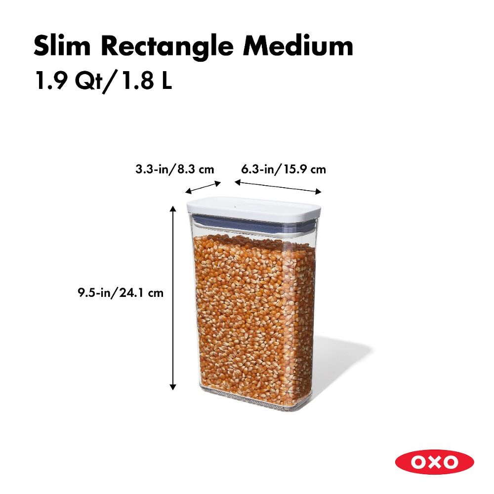 POP Container - Slim Rectangle Medium (1.9 Qt.) R7