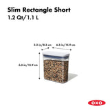POP Container - Slim Rectangle Short (1.2 Qt.) I7