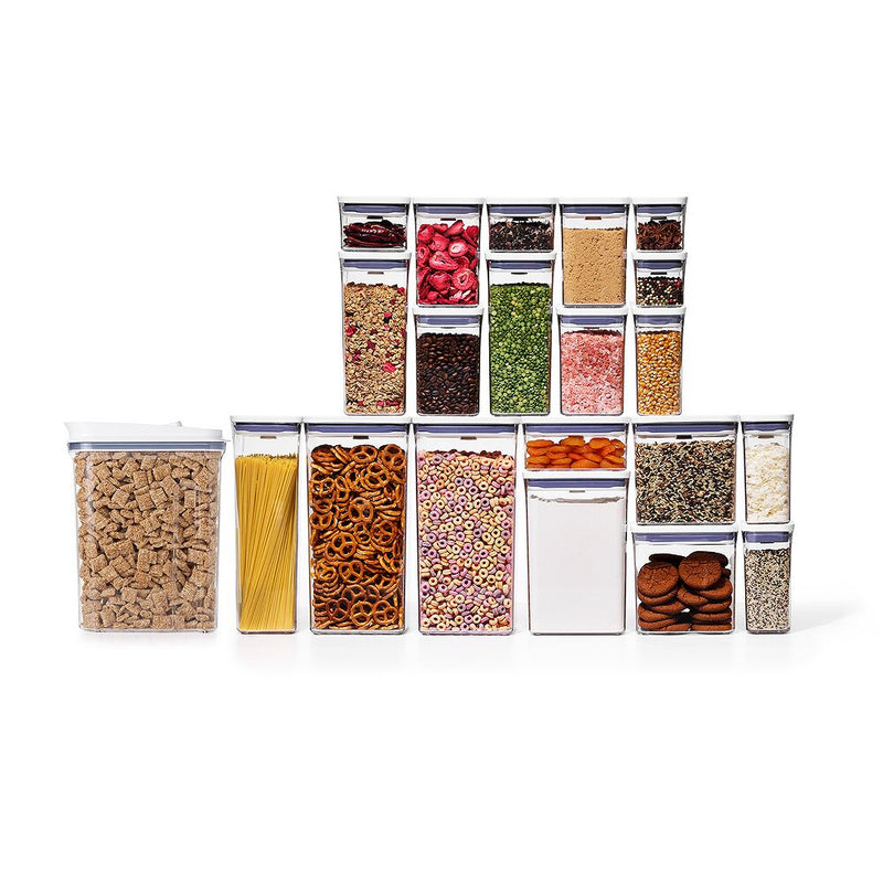 POP Large Cereal Dispenser (4.5 Qt.) & 20-Piece POP Container Set Bundle C2