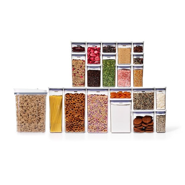 POP Large Cereal Dispenser (4.5 Qt.) & 20-Piece POP Container Set Bundle C2