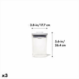 POP Round Canister 3-Piece Mini Bath Set (0.6 Qt) A1