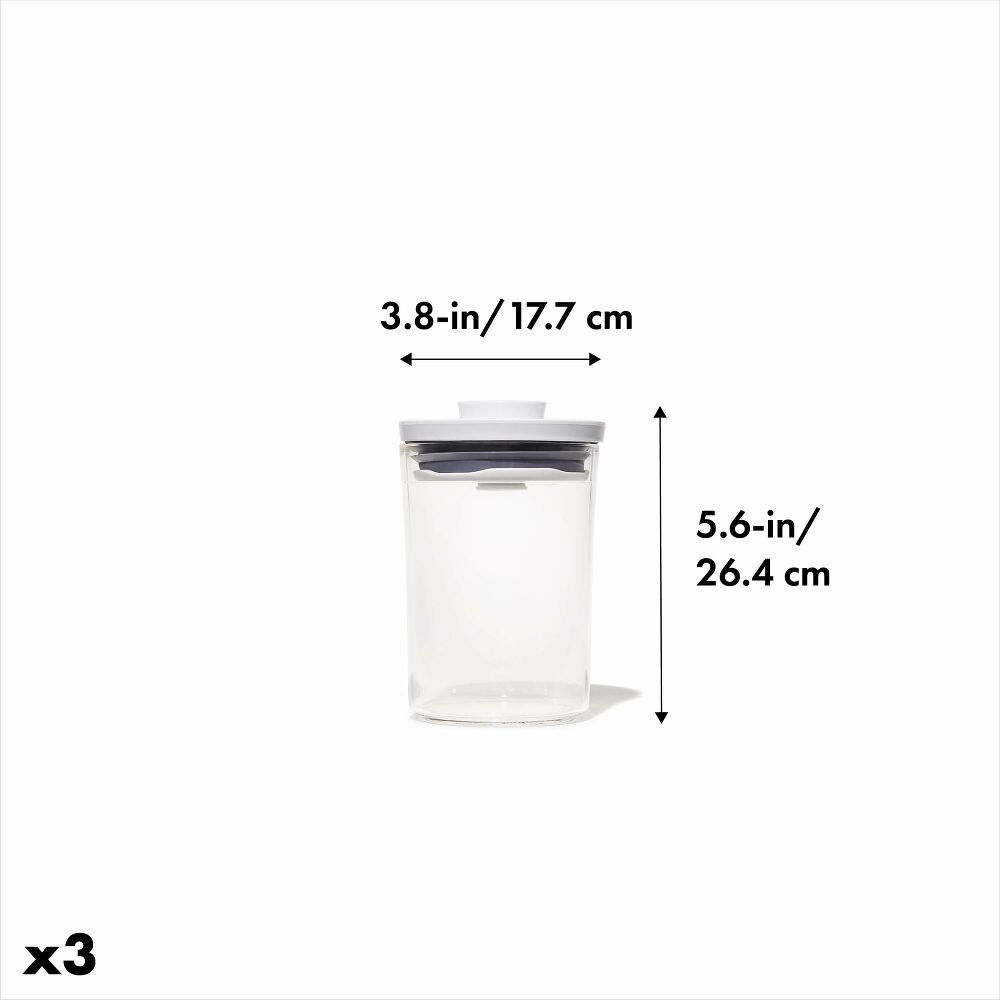 POP Round Canister 3-Piece Mini Bath Set (0.6 Qt) Y7