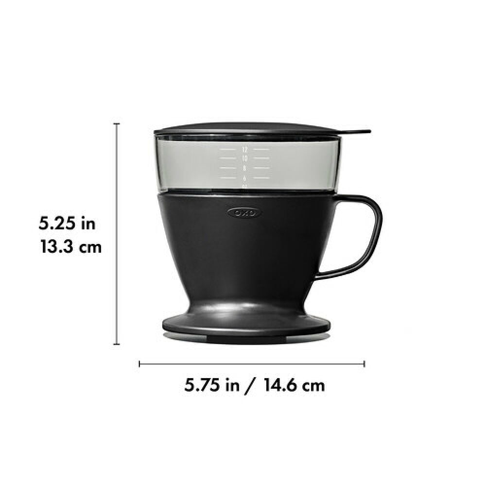 Pour Over Coffee Maker with Water Tank - Matte Black D7