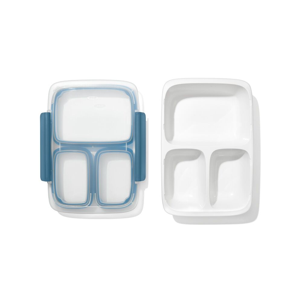 Prep & Go 4.1-Cup Divided Container - Ocean Blue Q9