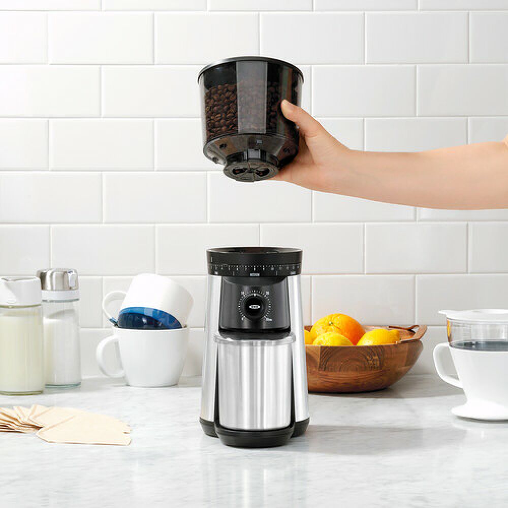 Replacement Hopper with Lid for Conical Burr Coffee Grinder E1