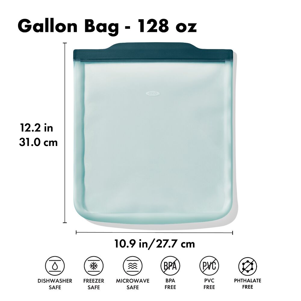 Silicone Reusable Bag - Gallon Bag (128 oz) - Lagoon Z2