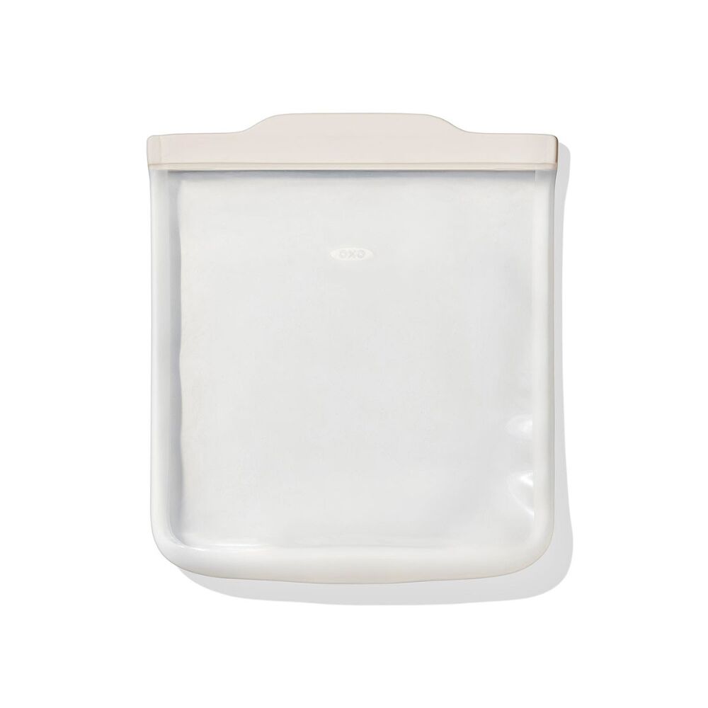 Silicone Reusable Bag - Half Gallon Bag (64 oz) - Oat F2