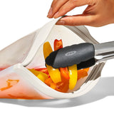 Silicone Reusable Bag - Half Gallon Bag (64 oz) - Oat F2