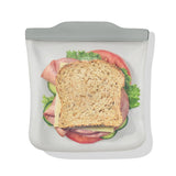 Silicone Reusable Bag  Sandwich (28 oz) - Fog T5