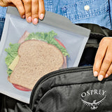 Silicone Reusable Bag  Sandwich (28 oz) - Fog T5
