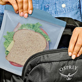 Silicone Reusable Bag  Sandwich (28 oz) - Ocean Blue D7
