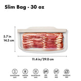 Silicone Reusable Bag - Slim Bag (20 oz) - Oat M2
