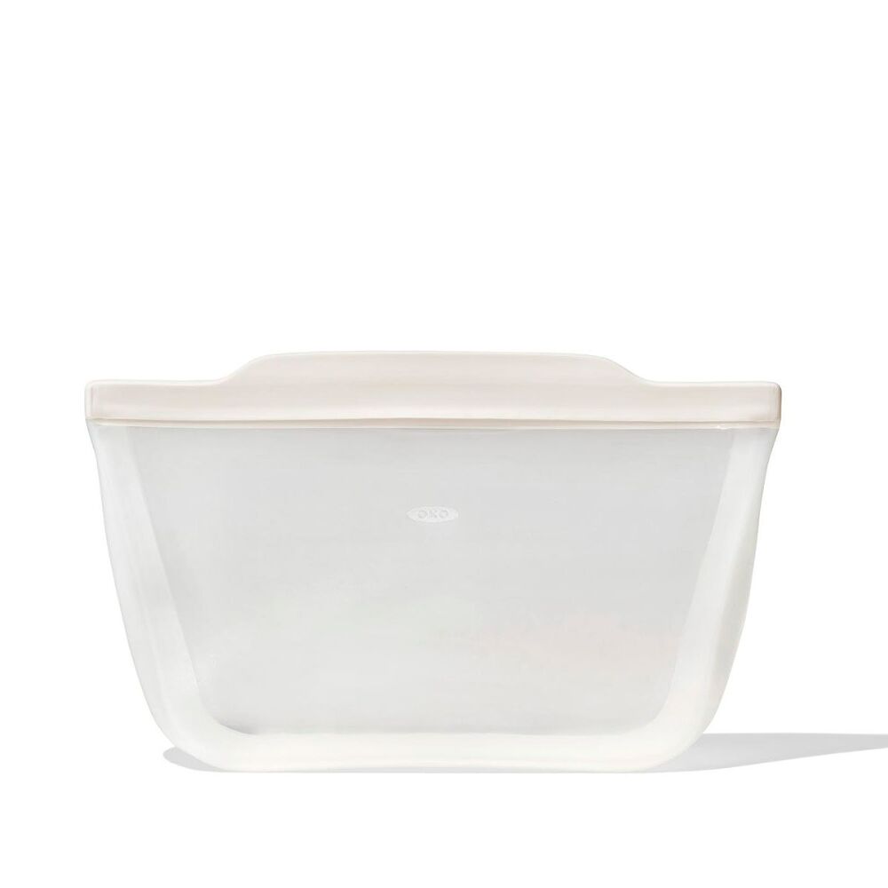 Silicone Reusable Bag - Stand-Up Half Gallon (64 oz) - Oat N0