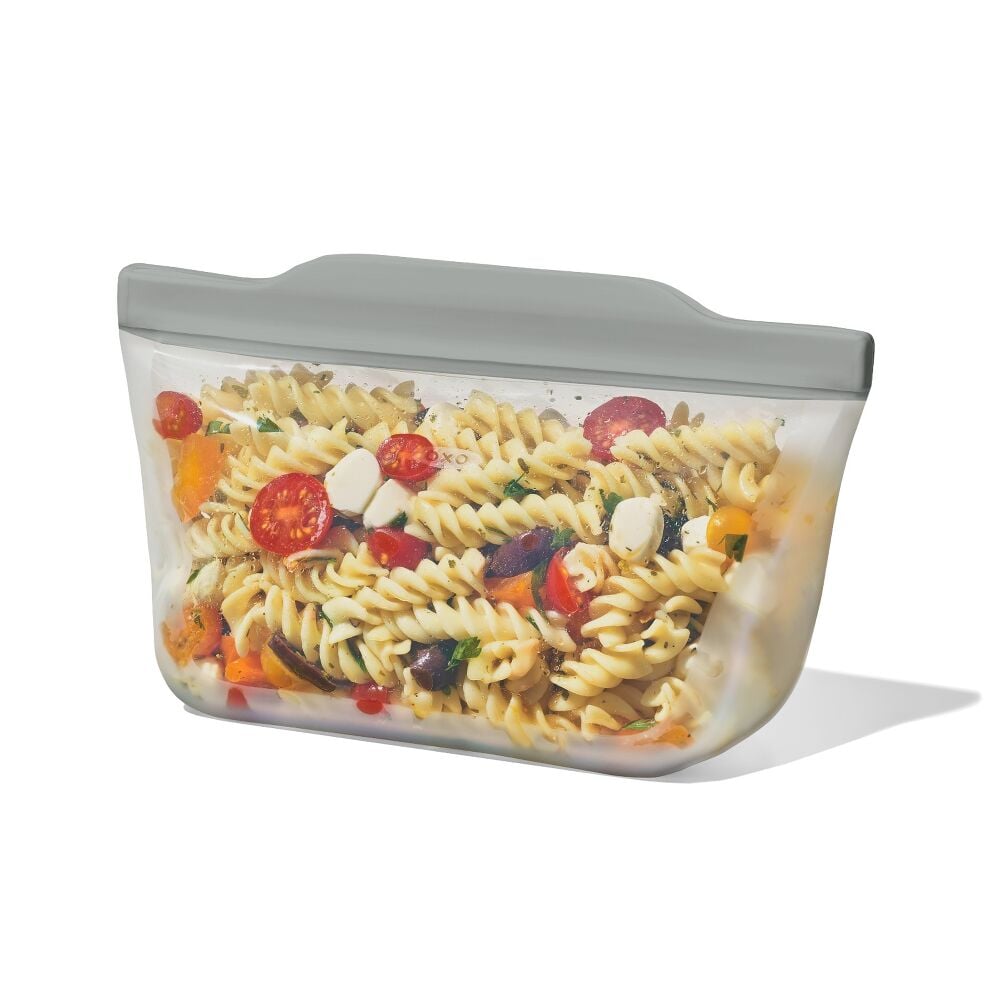 Silicone Reusable Bag  Stand-Up Quart (32 oz) - Fog C3
