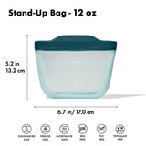 Silicone Reusable Bag - Stand-Up Snack (12 oz) – Lagoon K7