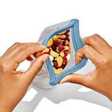 Silicone Reusable Bag  Stand-Up Snack (12 oz) - Ocean Blue R1