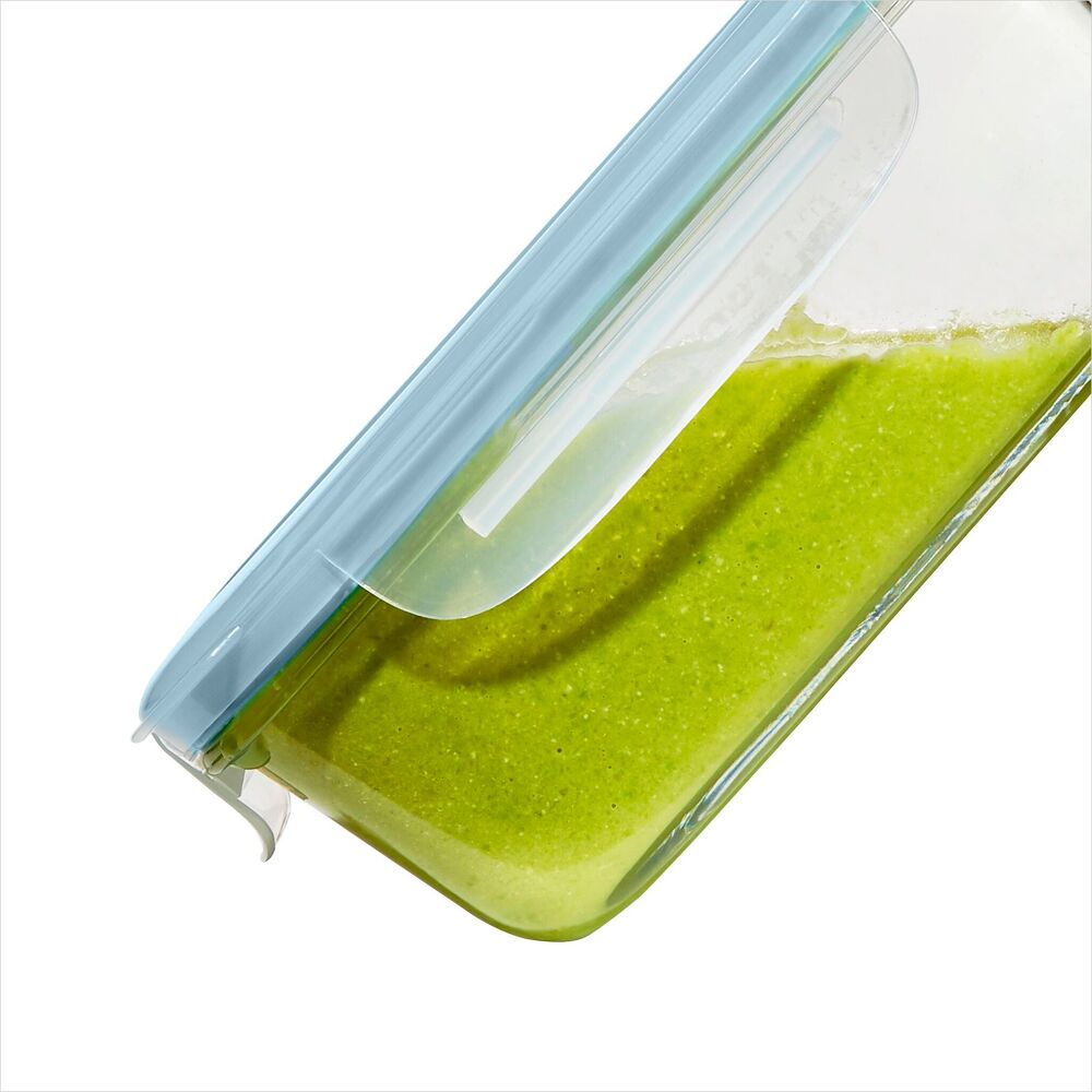 Smart Seal 1.6-Cup Glass Rectangle Container - Arctic Blue G6