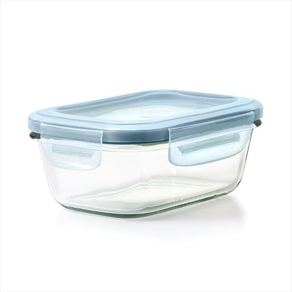 Smart Seal 1.6-Cup Glass Rectangle Container - Arctic Blue G6