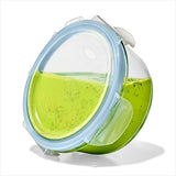 Smart Seal 1-Cup Glass Round Container - Arctic Blue O8