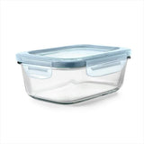 Smart Seal 3.5-Cup Glass Rectangle Container - Arctic Blue T8