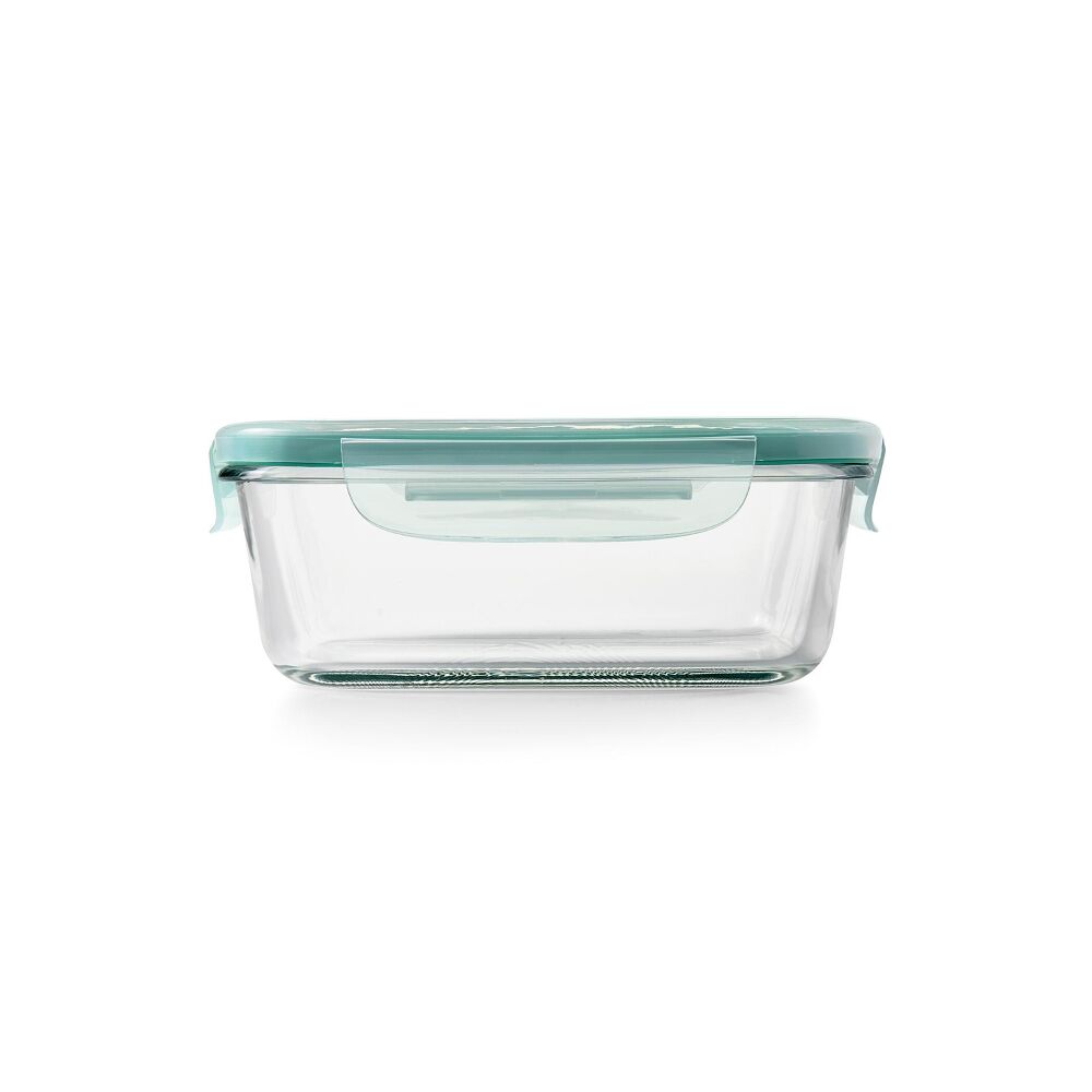 Smart Seal 3.5 Cup Glass Rectangle Container - Teal S1